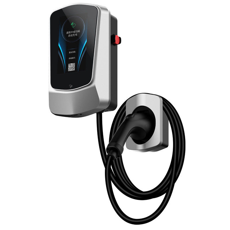 شارژر وسایل نقلیه الکتریکی تجاری نوع 2 برنامه دیواری شارژر EV 4.3 اینچی صفحه نمایش