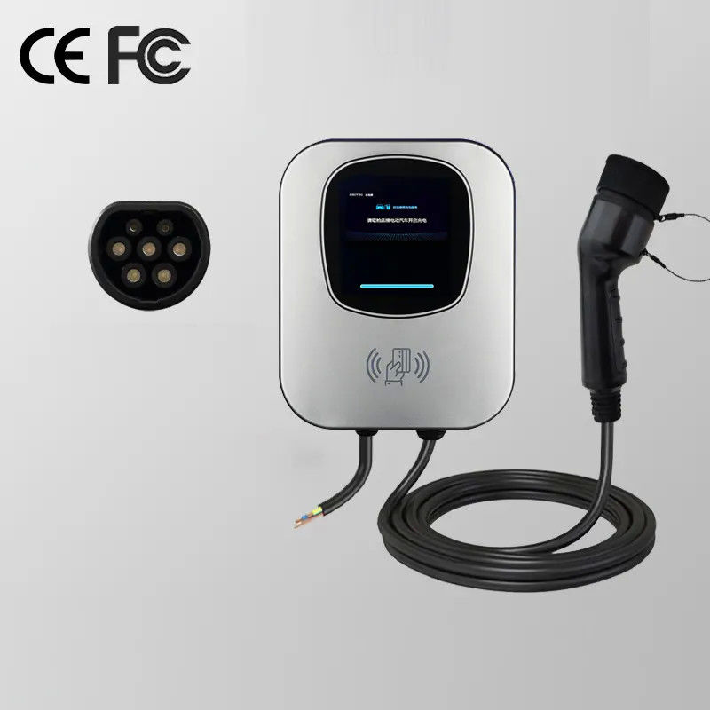 گلوله ی دیواری بوکسور 32A 3 فاز EV نوع 2 شارژر دیواری نصب شده