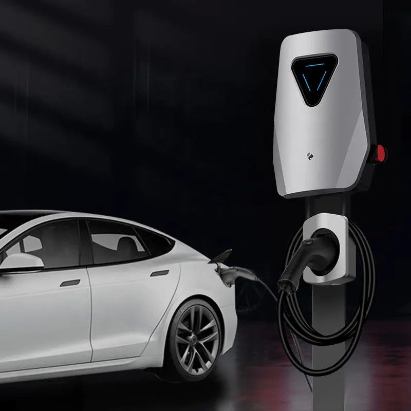 220 ولت شارژ سریع یک تفنگ دیوار شارژر EV با 4.3 اینچ صفحه نمایش LED