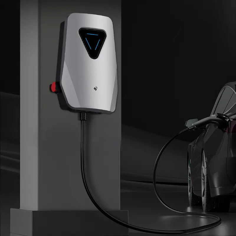 220 ولت شارژ سریع یک تفنگ دیوار شارژر EV با 4.3 اینچ صفحه نمایش LED