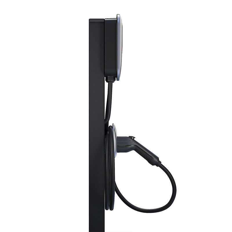 7.4 متر ستون کابل نصب شده 11kw خانه نوع 1 شارژر EV با کارت RFID