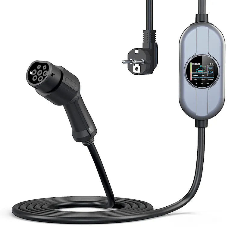 SAE J1772 ایستگاه شارژ قابل حمل EV حالت 2 شارژر EV CE FCC
