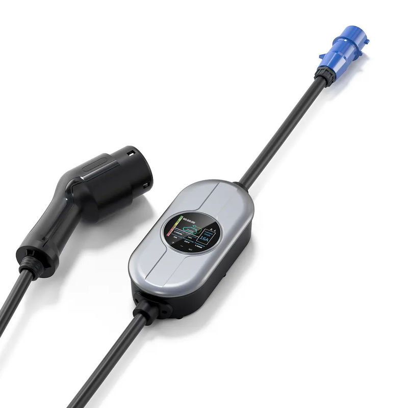 نوع 2 لامپ آزمایشی جریان تنظیم شده IEC OLCD شارژر قابل حمل AC EV ضد آب